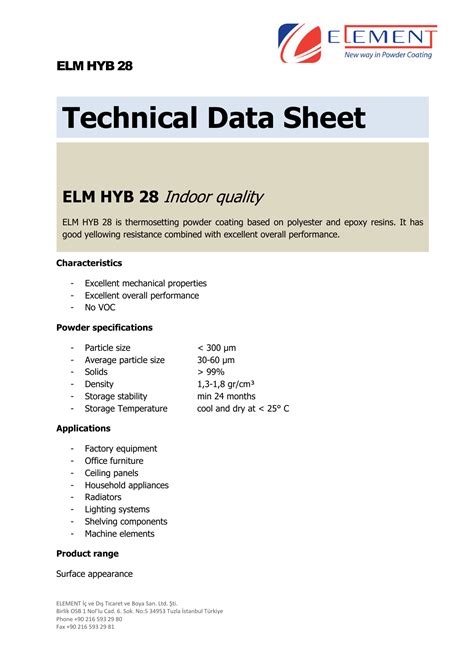 Technical Data Sheet